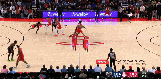 杰伦·格林背靠背砍70分 火箭逆转鹈鹕重返西部前