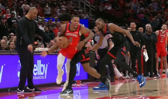 杰伦·格林背靠背砍70分 火箭逆转鹈鹕重返西部前